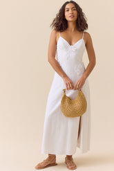 Margaret Linen Maxi Dress